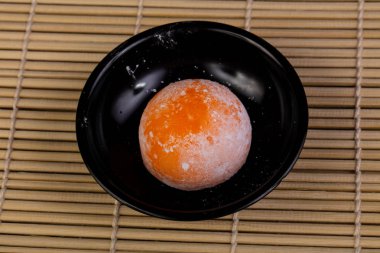 Lezzetli passionfruit daifuku pirinç çöl