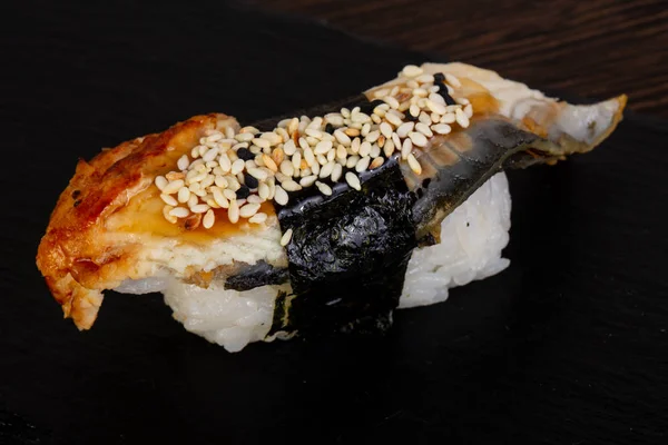 Sabroso Sushi Sésamo Atado Por Algas — Foto de Stock