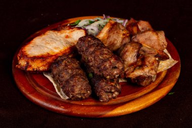 Şaşlık Kebap ayarla - domuz, sığır eti, kuzu, tavuk