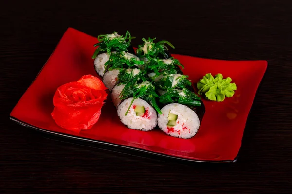 Japanese traditional cold vegetarian roll