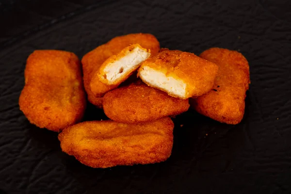 Fried Chicken Nuggets Heap Snack — Stock Photo, Image