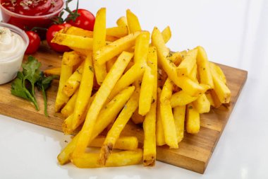 Fransız patates sos kartı ile