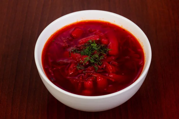 Russian Traditional Borsch Meat — Stock Photo, Image