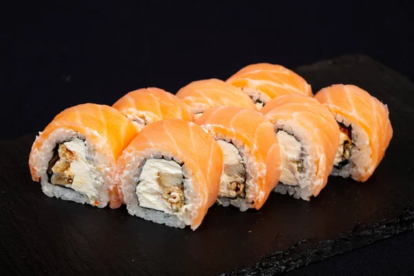 Japanese Cold Roll Salmon — Stock Photo, Image