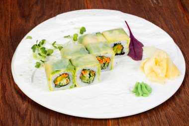 Japon vegan rulo ile sebze