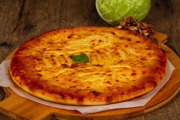 Homemade Traditional Tasty Ossetian Pie — Stock Photo, Image