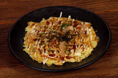 Deniz ürünleri ve balık Japon pizza