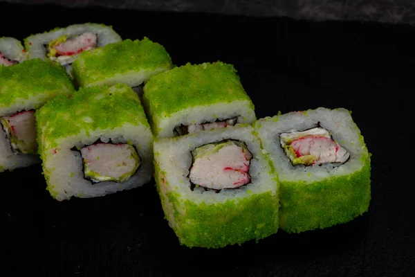 Traditioneel Japans Rollen Met Garnaal — Stockfoto