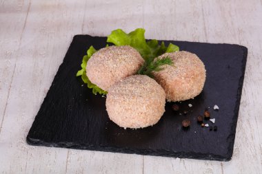 Çiğ Domuz pirzola - kıyılmış et