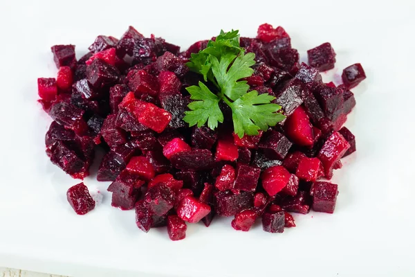 Salada Vinagrete Russa Com Salsa — Fotografia de Stock