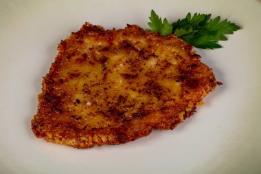 Maydanoz servis kavrulmuş domuz eti biftek