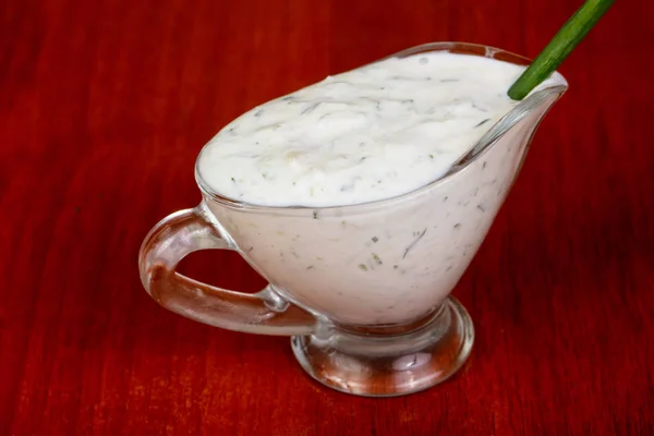 Crema Ajo Tazón — Foto de Stock