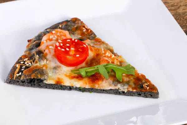 Pizza Prawns Ruccola — Stock Photo, Image