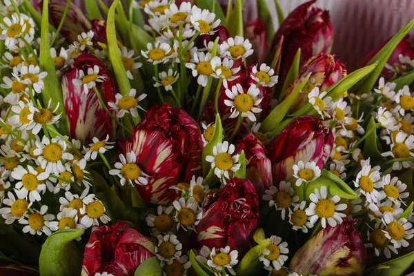 Bouquet Romantico Con Vari Fiori — Foto Stock