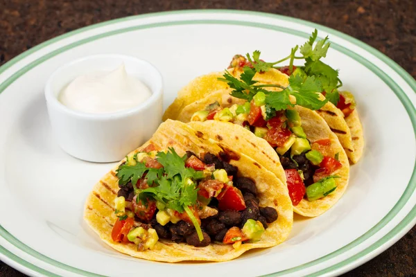 Sabroso Machete Tacos Con Verduras — Foto de Stock