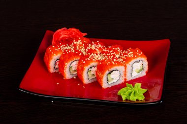 Yengeç ile Japon geleneksel rulo