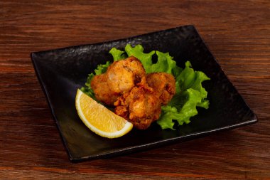 Limon hizmet tempura balık cod