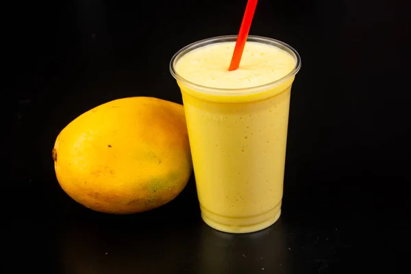 Sweet cold mango shake juice