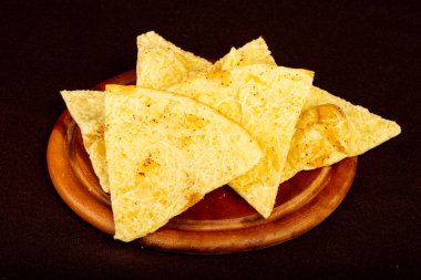 Focaccia ekmek parmesan peyniri ile