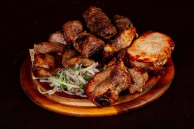 Şaşlık Kebap ayarla - domuz, sığır eti, kuzu, tavuk