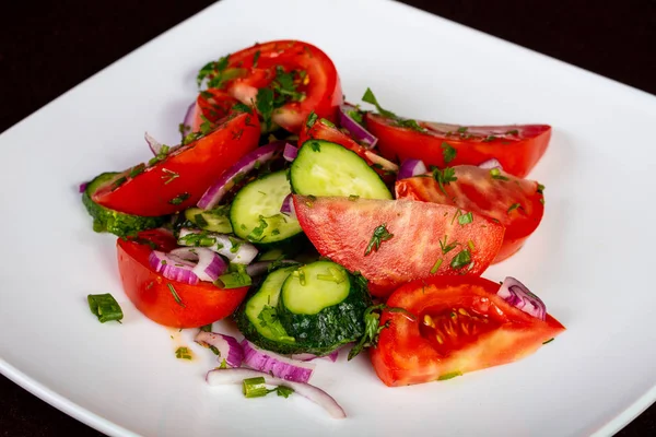 Baharatlı Gürcü Salata Sebze Soğan Ile — Stok fotoğraf