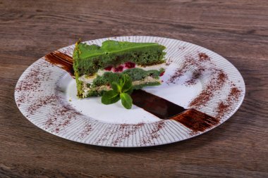 Hizmet çilek nane ile pasta