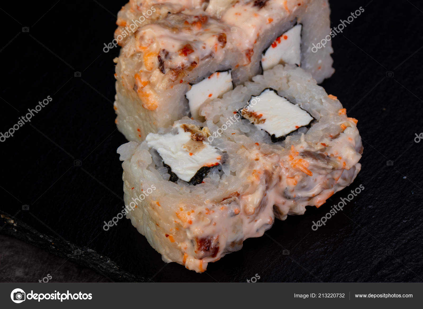 Japanese Roll Crab Meat Stock Photo by ©AndreySt 213220732