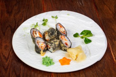 Japon yılan balığı sıcak tempura rulo