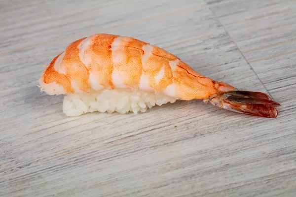 Sushi Frio Japonês Com Camarão — Fotografia de Stock