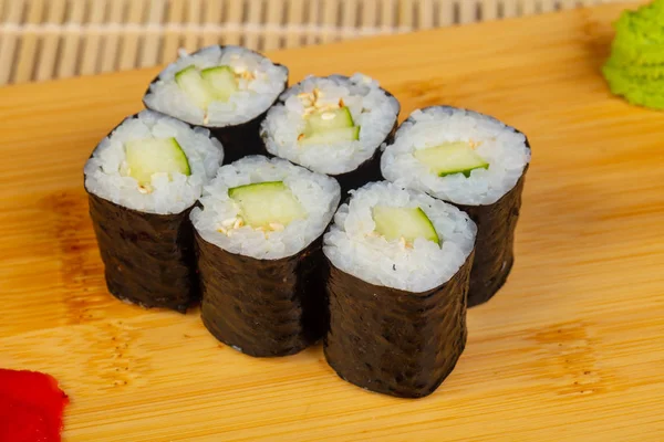 Delicious Cucumber Mini Sushi Rolls — Stock Photo, Image