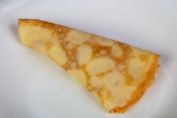 Ζεστά Νόστιμο Pancake Στο Πιάτο — Φωτογραφία Αρχείου