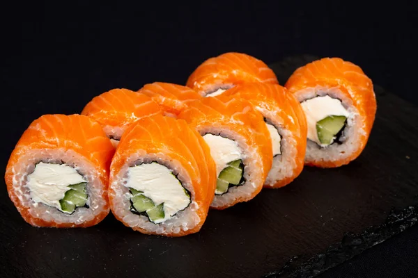 Japanese Cold Roll Salmon — Stock Photo, Image