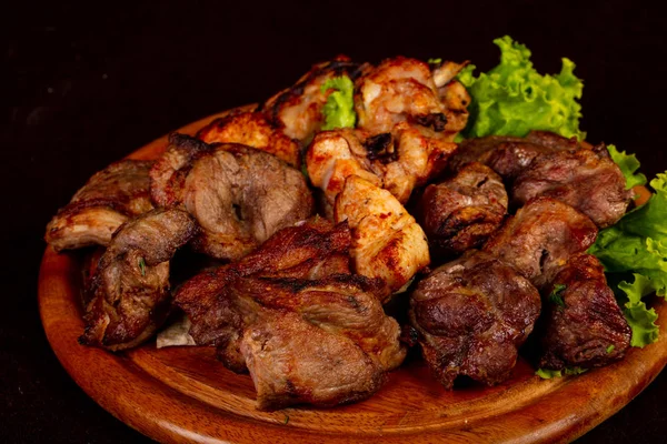 Grilled kebab plate mix shashlik