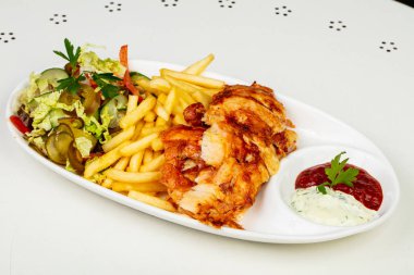 Shawarma et ile plaka