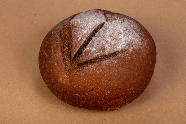 Crosta Calda Pane Rotondo Fatto Casa — Foto Stock