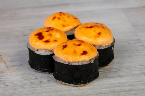 Japoński Pieczone Roll Ryb — Zdjęcie stockowe