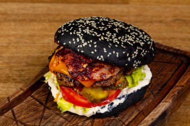 Lezzetli burger et ve peynir