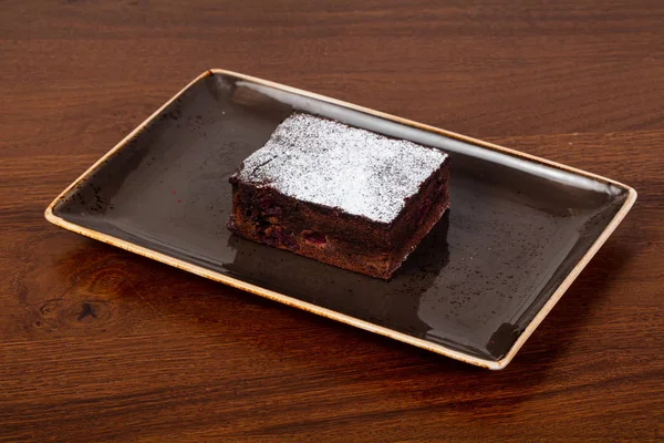 Tasty Chocolate Hot Brownie Cake — Stock Photo, Image