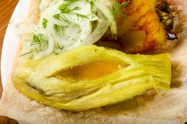 Izgara sebze pişmiş