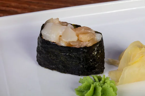 Japanese Sushi Gunkan Scallops — Stock Photo, Image