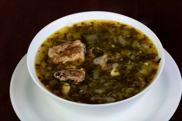 Haschlama Suppe Mit Lamm Und Gemüse — Stockfoto