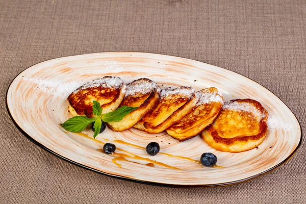 Sweet Tasty Pancakes Berries — Stock Photo, Image