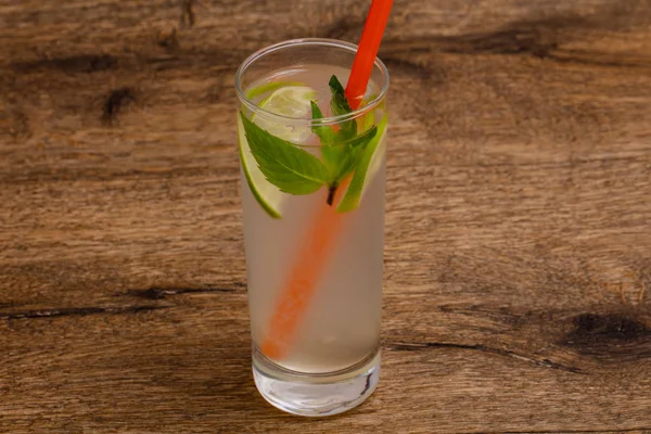 Homemade Lemonade Lime Mint — Stock Photo, Image