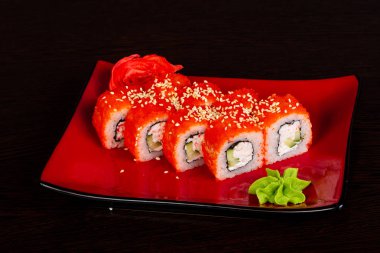 Yengeç ile Japon geleneksel rulo