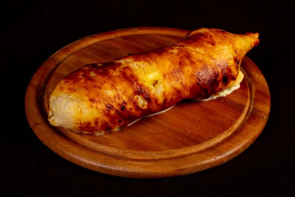 Georgian Cuisine Grilled Cheese Suluguni — Stock Photo, Image