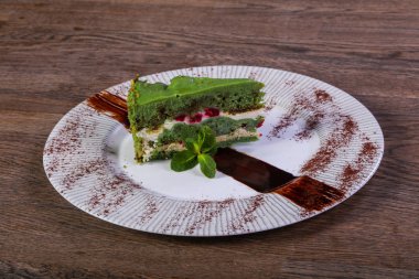 Hizmet çilek nane ile pasta