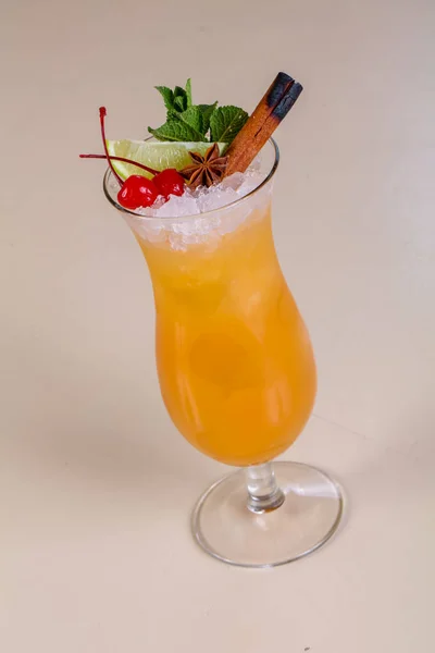 Tequila Sunrise Cocktail Mint — Stock Photo, Image