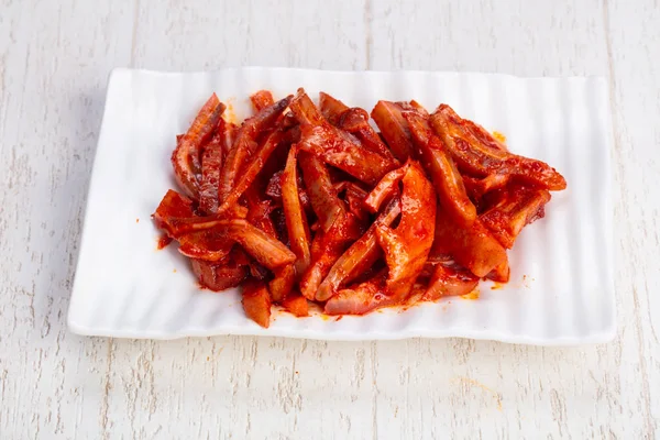 Tasty Spicy Pork Ears Snack — Stock Photo, Image