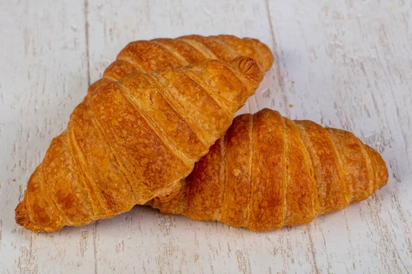 Köstliche Traditionelle Gebackene Französische Croissant — Stockfoto