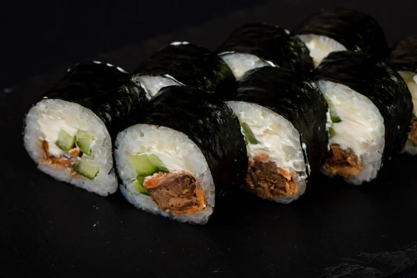 Japanese Cold Roll Salmon — Stock Photo, Image